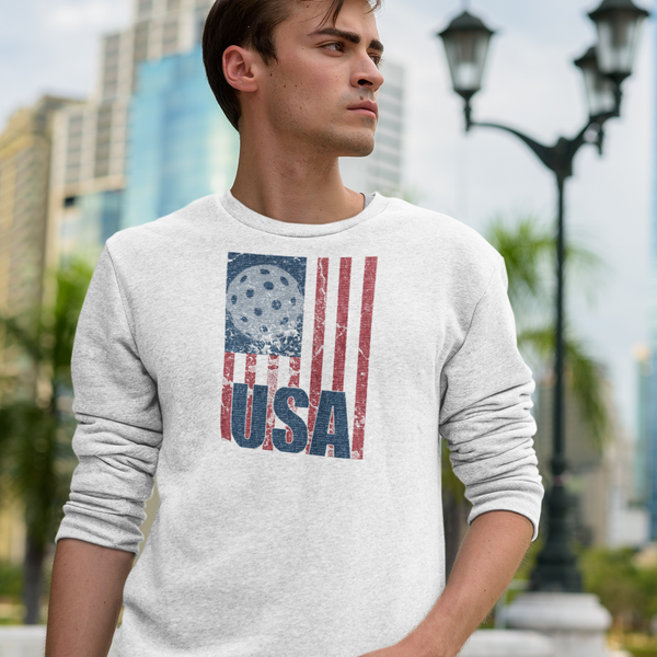 USA Pickleball Flag Sweatshirt