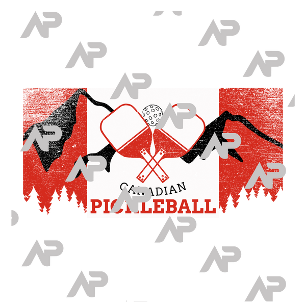 Canadian Flag Pickleball T-Shirt