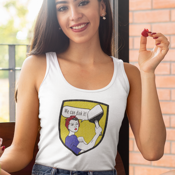 We can Dink it! Rosie the Riveter Pickleball Tank Top