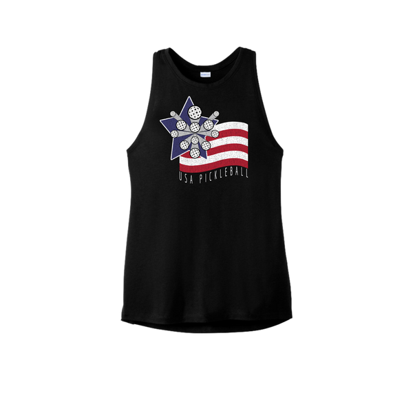 USA Exploding Pickleball Flag Tank Top