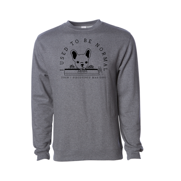 "I Used to be Normal" French Bulldog Mahjong Sweatshirt