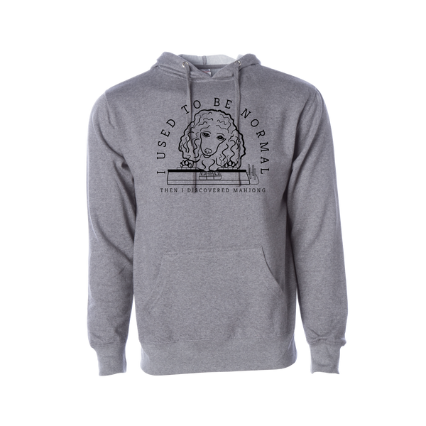 "I Used to be Normal" Poodle Mahjong Sweatshirt