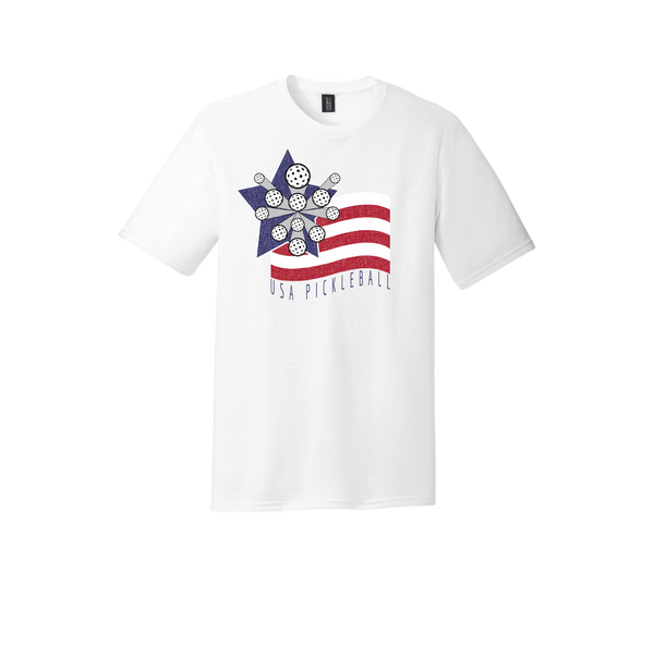 USA Exploding Pickleball Flag T-Shirt