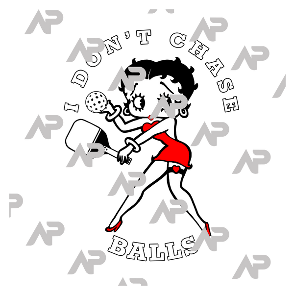 "I Don't Chase Balls" Betty Boop Sweatshirt
