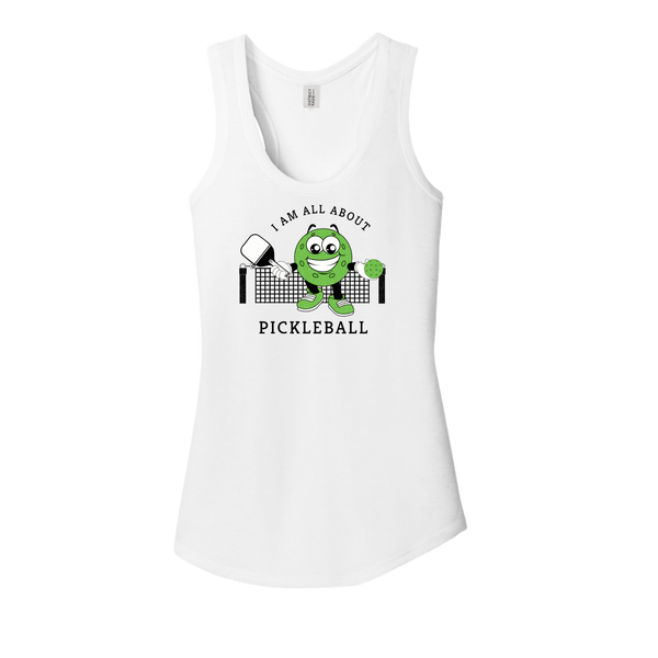 I am all about Pickleball Tank Top