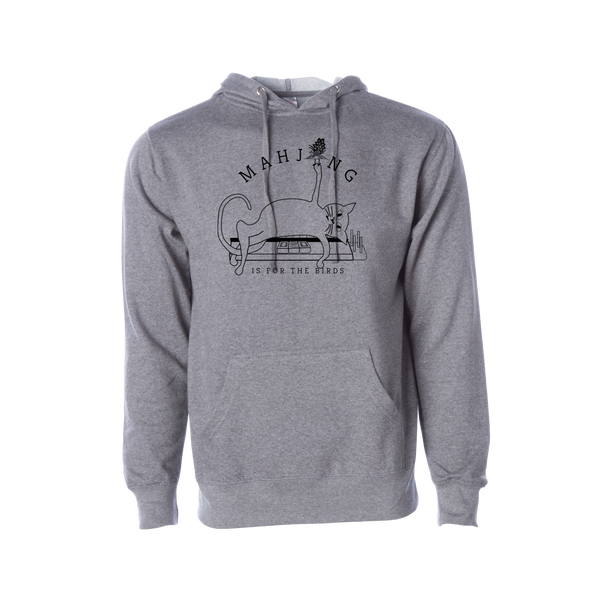 "Mahjong is for the Birds" Skinny Cat Sweatshirt