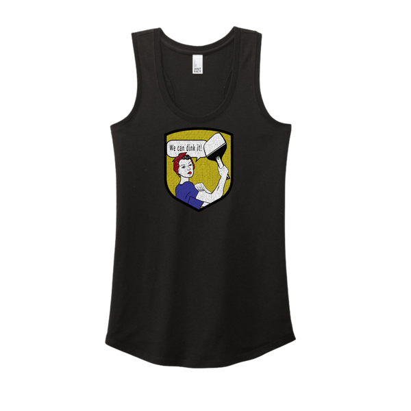 We can Dink it! Rosie the Riveter Pickleball Tank Top