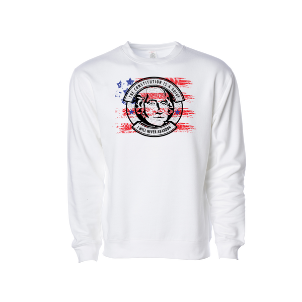 "The constitution is a guide I will never abandon" ~George Washington Sweatshirt