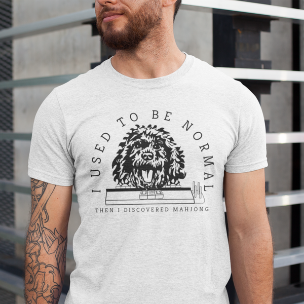 "I Used to be Normal" Golden Doodle Mahjong T-Shirt