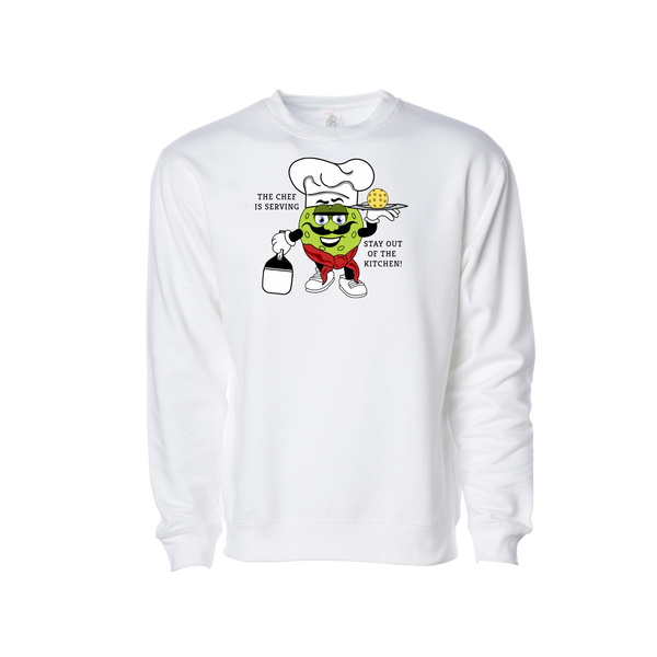 The Chef is Serving Pickleball Sweatshirt