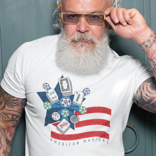 American Mahjong Flag T-Shirt