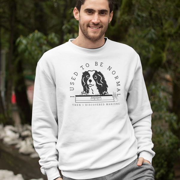 "I Used to be Normal" King Charles Spaniel Mahjong Sweatshirt